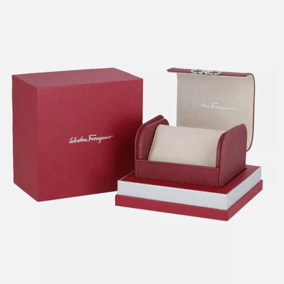 Ferragamo Black Face Mens 43mm Two Tone Watch! WOW - Picture 4 of 4